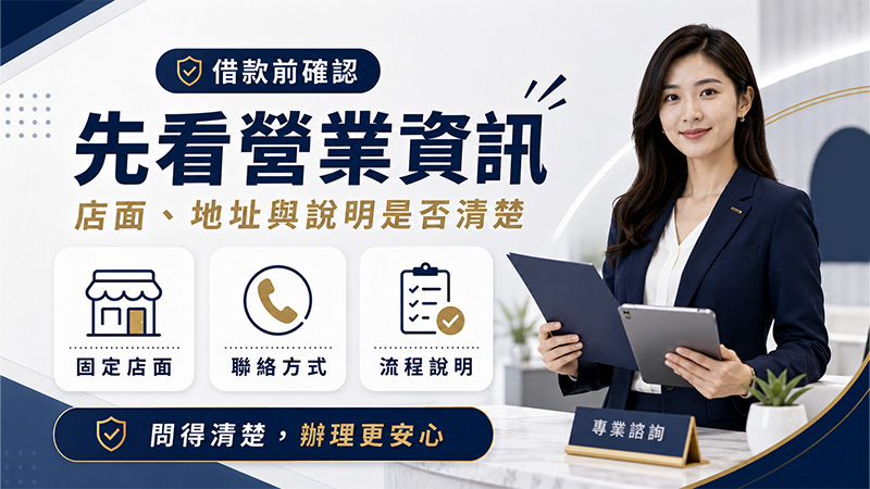 桃園合法當鋪借款前確認店面與營業資訊